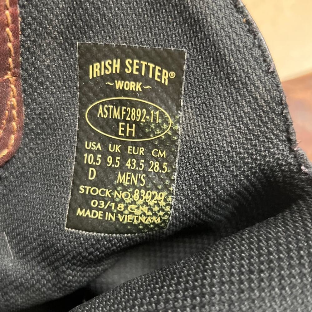 Irish Setter Marshall Men's 10.5 Brown Pull-Over Boot - Picture 2 of 8
